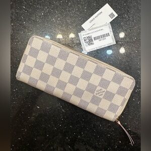 Authentic Louis Vuitton Clemence Azur wallet